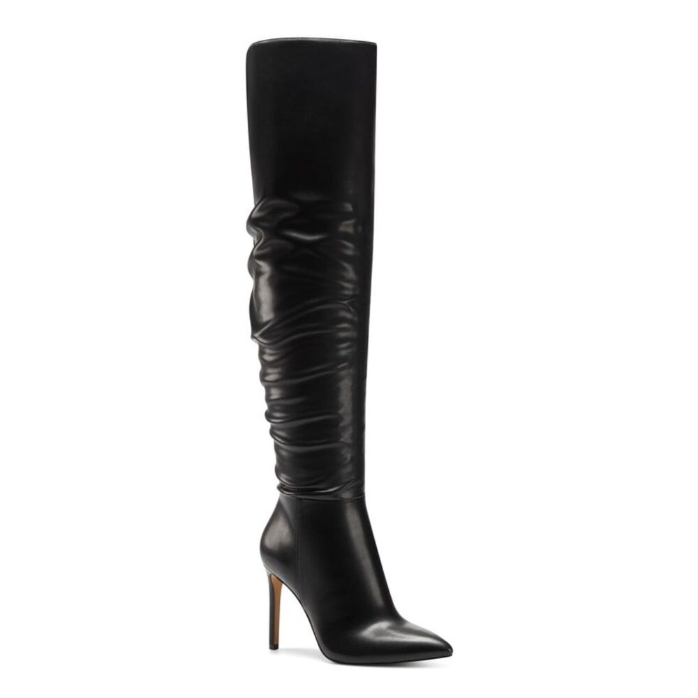 INC Womens Black Cushioned Iyonna Pointed Toe Stiletto Zip-Up Dress Boots 5.5 M